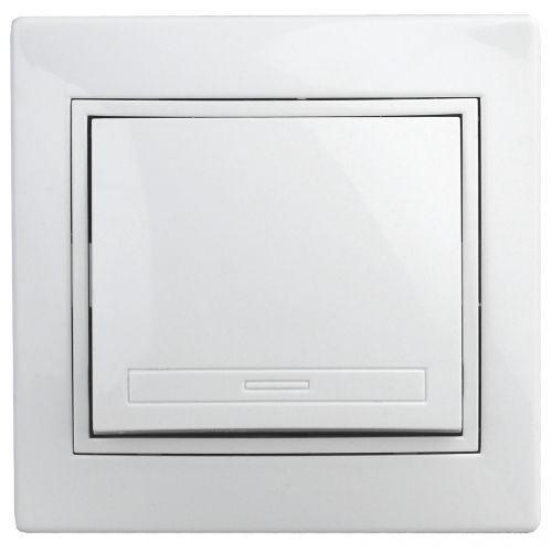 кнопка включения сп plano 1-109-01 10а 250в ip20 plano бел. intro б0053830 от BTSprom.by