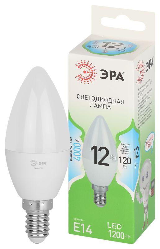 лампа светодиодная green line b35-12w-840-e14 gl 12вт свеча 4000к яркий свет бел. e14 эра б0067140 от BTSprom.by