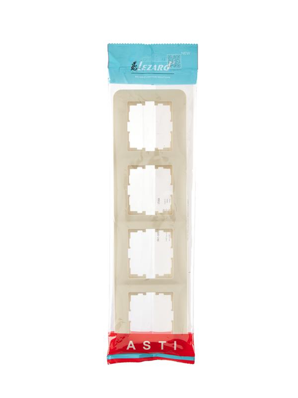  Рамка 4-м ASTI горизонт. крем. LEZARD 7081-0300-149 фото в каталоге от BTSprom.by