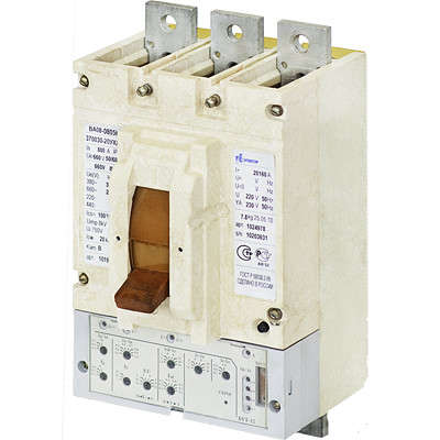 выключатель автоматический 3п 800а 25ка ва08-0805с-375210-20 ухл3 660в стац. ручн. привод длинные вывода контактор 1017944 от BTSprom.by