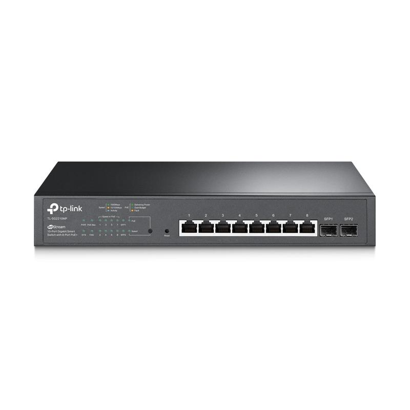 коммутатор tl-sg2210mp jetstream гигабитный smart на 8 портов poe+ и 2 sfp-слота tp-link 1806715 от BTSprom.by