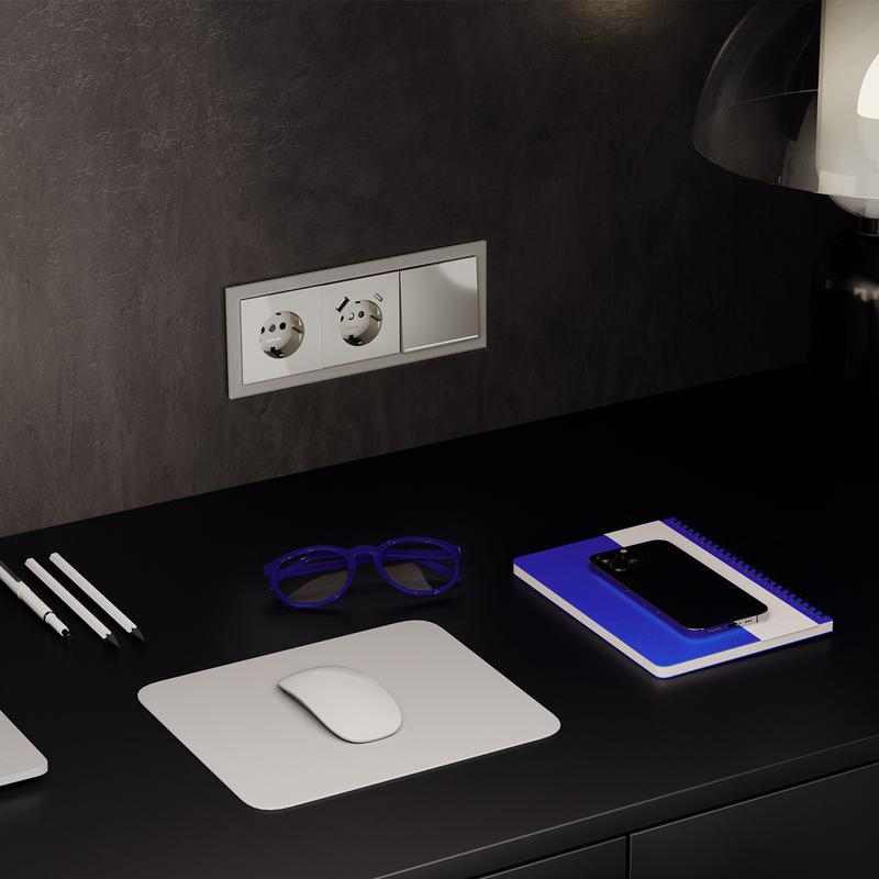  Выключатель 1-кл СП S70 10А с подсветкой механизм шелк Voltum VLS010204 фото в каталоге от BTSprom.by