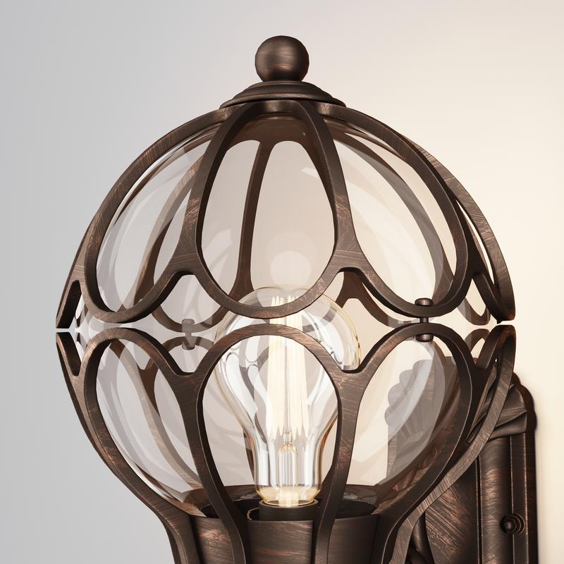  Светильник Via 1х60Вт E27 IP44 бра настен. Maytoni O024WL-01G фото в каталоге от BTSprom.by