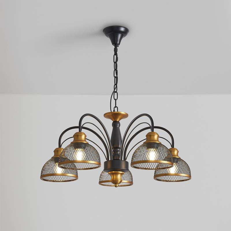  Светильник Caz 5х60Вт E27 IP20 подвесной Freya FR5527PL-05BBZ фото в каталоге от BTSprom.by