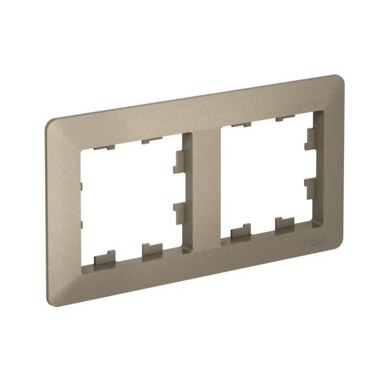 рамка 2-м atlasdesign air шампань/дым. черн. se atn220502 от BTSprom.by