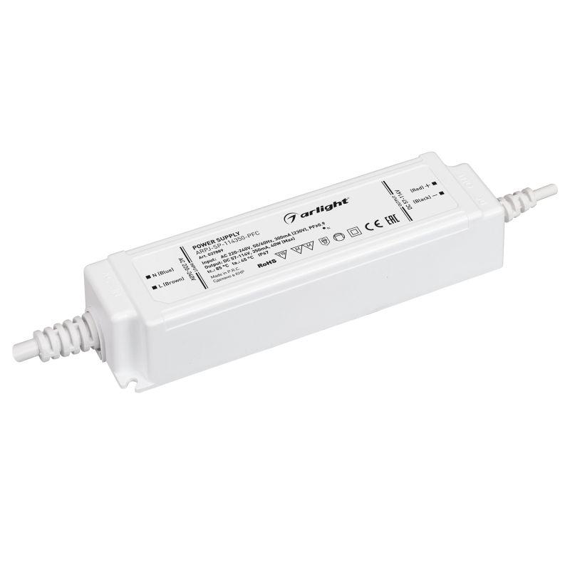 блок питания arpj-sp-114350-pfc 40вт 57-114в 0.35а ip67 пластик arlight 037889 от BTSprom.by