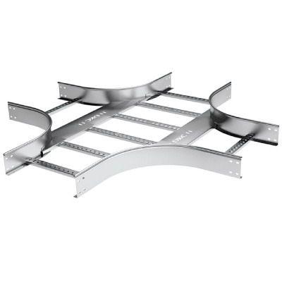 ответвитель х 50х400 r300 в компл. с крепежн. элемент. и соед. пластинами цинк-ламель dkc lx5304kzl от BTSprom.by