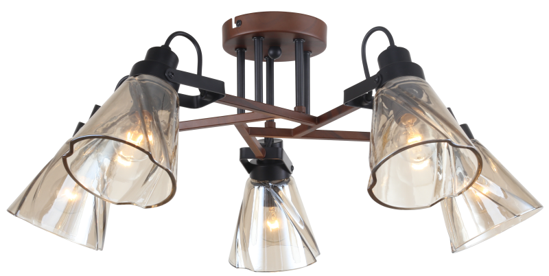 люстра clarissa 5098-305 5хe14 40вт лофт-кантри rivoli б0055506 от BTSprom.by