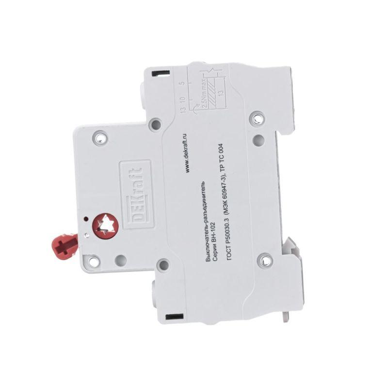  Выключатель-разъединитель 1п 40А ВН-102 DEKraft 17022DEK фото в каталоге от BTSprom.by