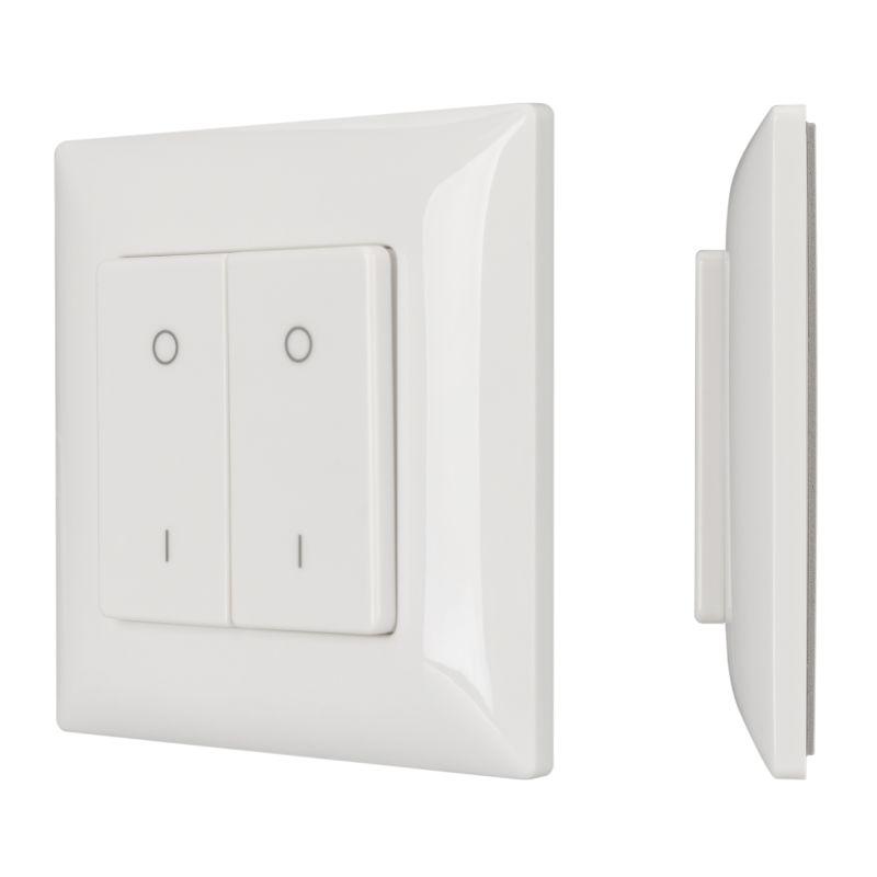 панель smart-p47-dim-p-suf 3в 2 зоны knob 2.4g пластик arlight 028301 от BTSprom.by