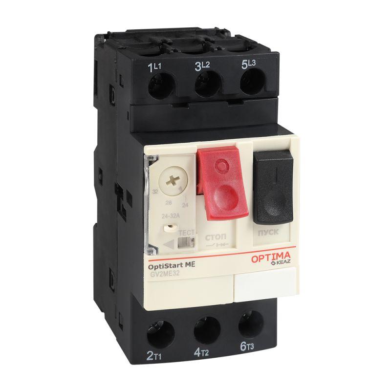 выключатель автоматический optistart me gv2me06 с уставкой расцепителя 1.0-1.6а кэаз 354811 от BTSprom.by