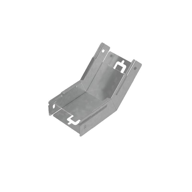 Угол для лотка вертикальный внутренний 45град. 100х50 "ПЛЮС" NLplus45-50-100 INOX304 КМ PL5613 от BTSprom.by