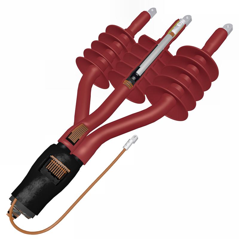 муфта кабельная концевая наружн. установки 10кв 3пкнтп10-70-пр-ai с наконечн. 9034621 подольск 3pkntp10x070pral от BTSprom.by