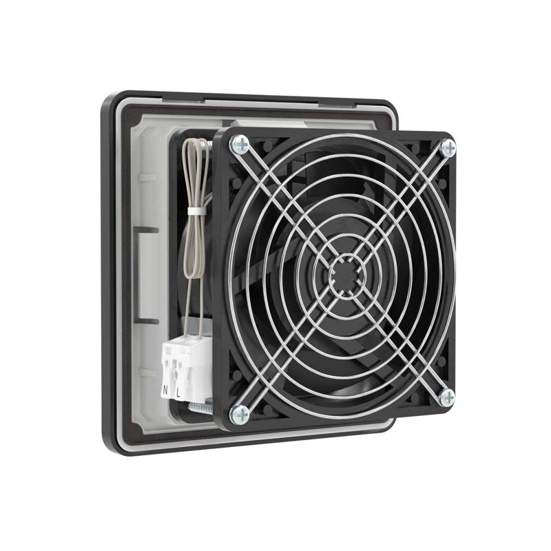  Вентилятор с фильтром RV 44/46м3/ч 115В 150х150мм IP54 RAL9005 DKC R5RV12115B фото в каталоге от BTSprom.by