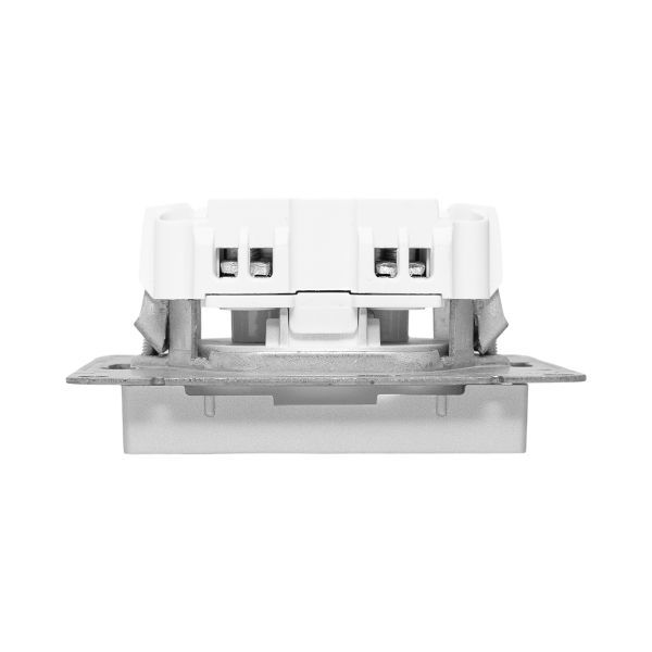  Розетка СП Эпика 16А без заземл. без шторок механизм алюм. EKF UP1-SOA-100 фото в каталоге от BTSprom.by