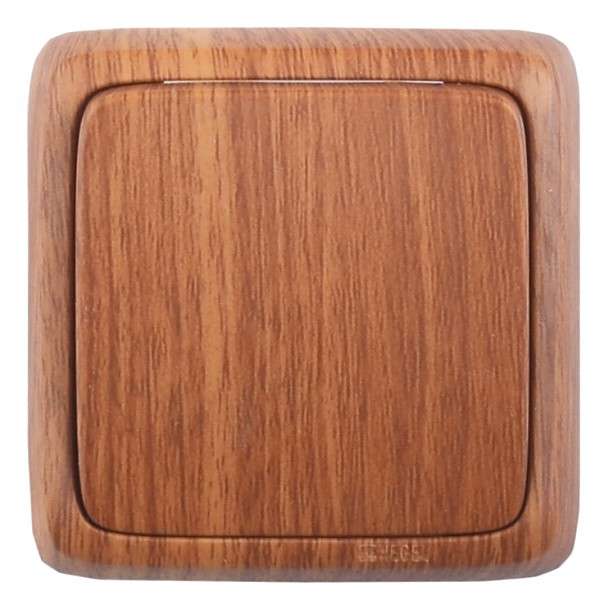 выключатель 1-кл. оп альфа 10а ip20 250в с изолир. пластиной дуб hegel ва10-113-05 от BTSprom.by