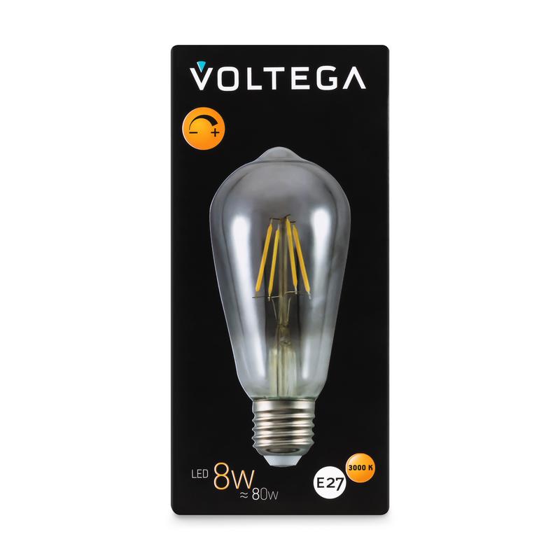 Лампа светодиодная Loft Led ST64 8Вт 3000К E27 DIM Voltega 8515 фото в каталоге от BTSprom.by