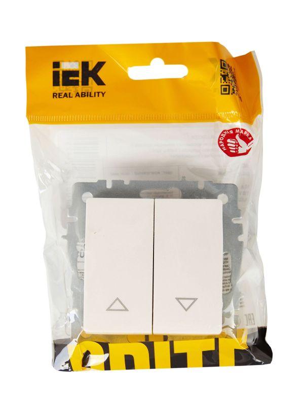  Выключатель жалюзи СП BRITE ВС10-1-5-БрЖ 10А механизм жемчуж. IEK BR-V15-0-10-K36 фото в каталоге от BTSprom.by
