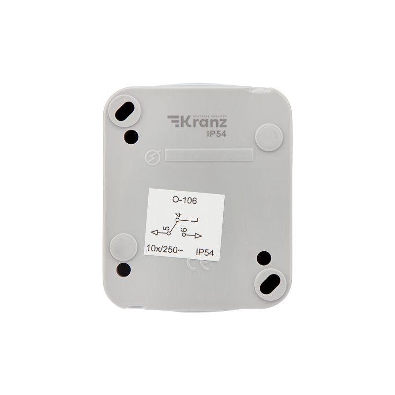  Переключатель проходной ОП Mini OG IP54 сер. Kranz KR-78-0837 фото в каталоге от BTSprom.by