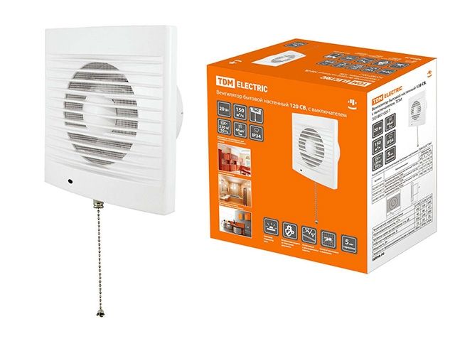 вентилятор бытовой настенный 120 св, с выключателем, tdm sq1807-0017 от BTSprom.by вентилятор бытовой настенный 120 св, с выключателем, tdm sq1807-0017 от BTSprom.by