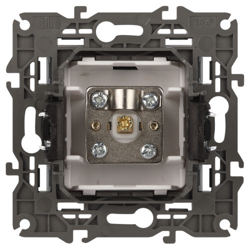  Розетка телевизионная одиночная TV 1мод. Elegance 14-3101-03 IP20 алюм. Эра Б0034292 фото в каталоге от BTSprom.by