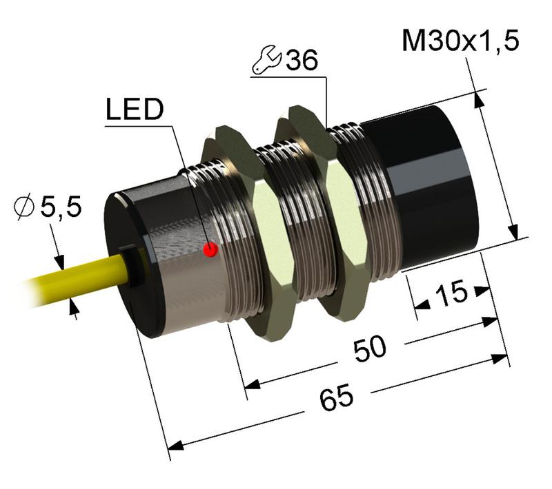 датчик бесконтактный ps2d-30m65-15n91-k (дб2.30м.65.15.9т.1.k) мега-к a8010-t200056917 от BTSprom.by