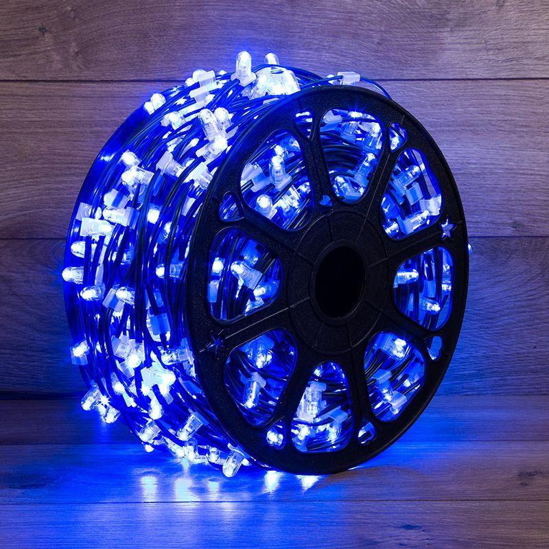 гирлянда светодиодная "led cliplight" 1.5м 665led син. 80вт 12в ip65 провод черн. (уп.100м) neon-night 325-123 от BTSprom.by