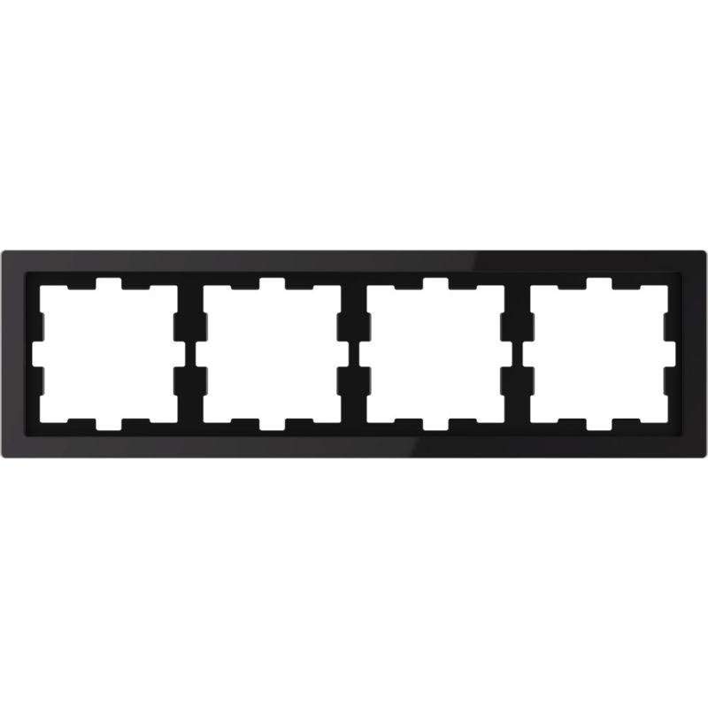 рамка 4-м merten d-life sd черн. оникс sche mtn4040-6503 от BTSprom.by