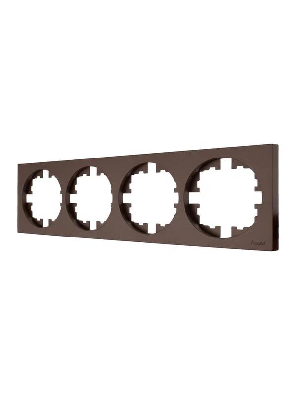  Рамка 4-м OSEN горизонт. квадрат шоколадLEZARD 743-7300-149 фото в каталоге от BTSprom.by