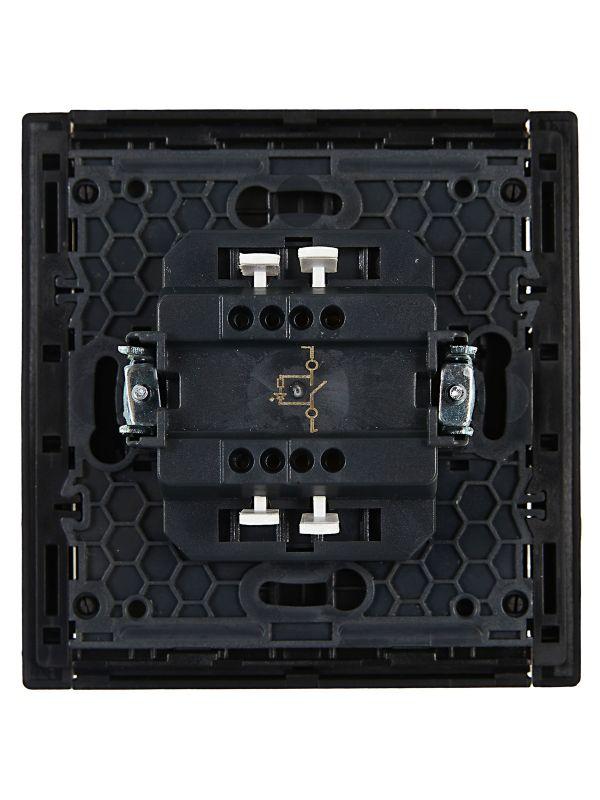  Выключатель 1-кл. СП FORTE&PIANO 10А FP102 с индикацией черн. IEK FP-V10-1-10-1-K02 фото в каталоге от BTSprom.by