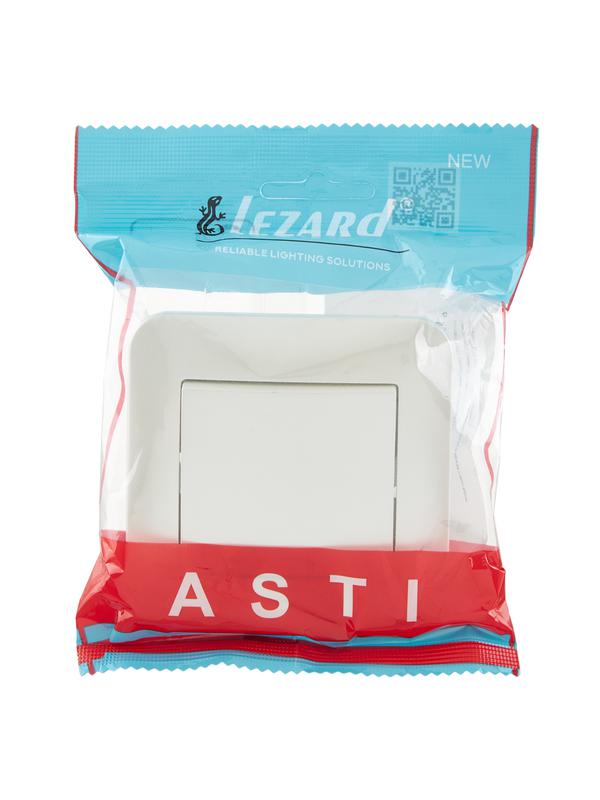  Выключатель 1-кл. 1п СП ASTI 10А IP20 в сборе жемчуж./бел. перламутр. LEZARD 7081-3030-100 фото в каталоге от BTSprom.by