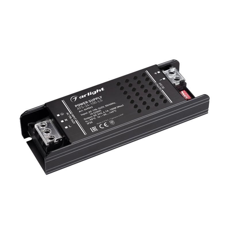блок питания ats-24-100-ls (24в 4.1а 100вт) ip20 сетка arlight 049063 от BTSprom.by