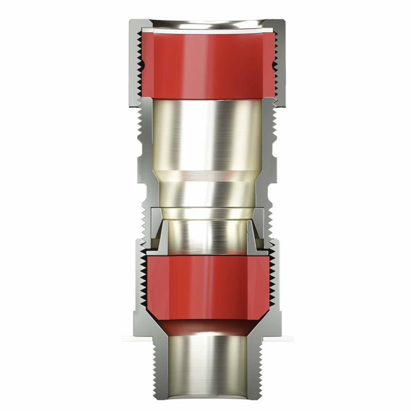  Ввод кабельный серии КА для бронир. кабеля М40х1.5 d24.8-31мм D27-37мм никелированная латунь IP66/IP68 DKC KA5MHK фото в каталоге от BTSprom.by