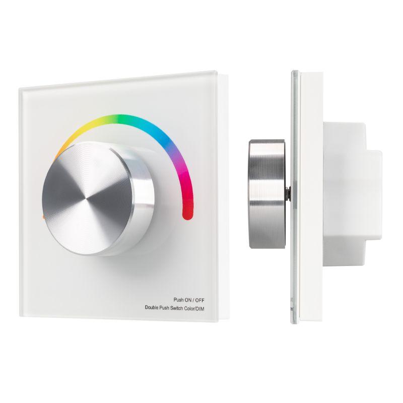 панель smart-p5-rgb-g-in white (3v rotary 2.4g) (ip20 пластик) arlight 033756 от BTSprom.by