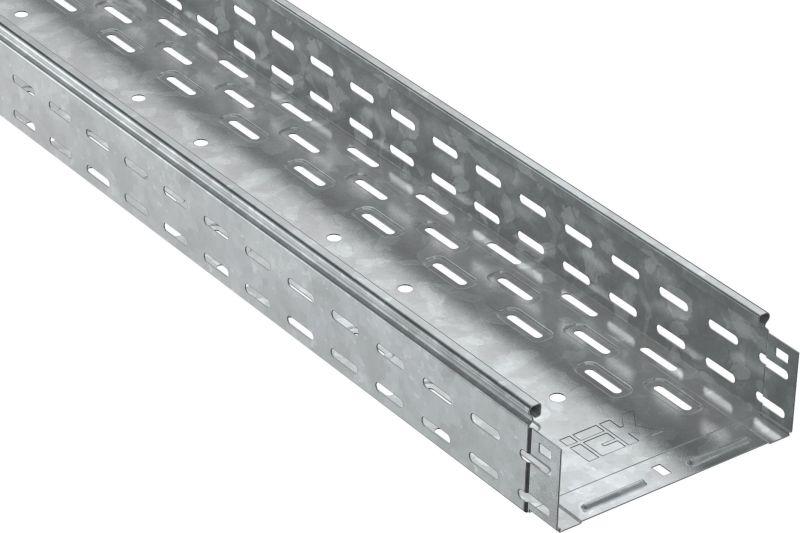 Лоток листовой перфорир. 300х80 L2000 сталь 0.8мм HDZ IEK CLP10-080-300-2-M-HDZ от BTSprom.by