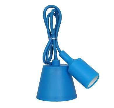 патрон силиконовый е27 со шнуром 1м син. in home 4690612008714 от BTSprom.by