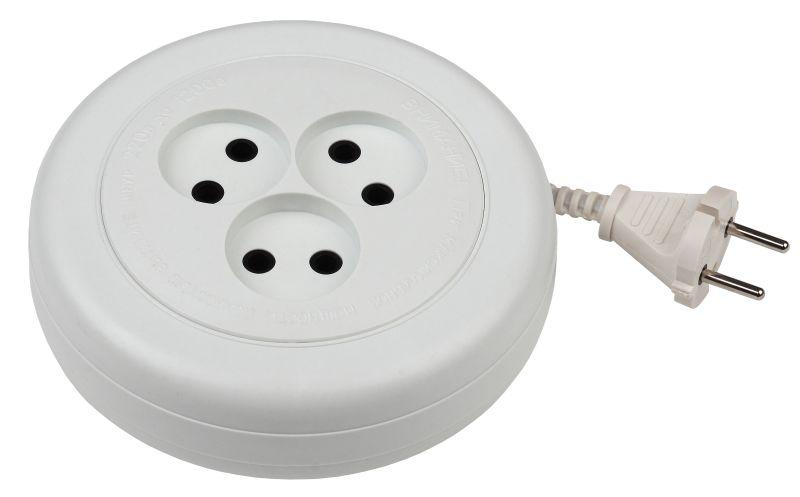 удлинитель-рулетка 3х5м без заземл. 6а ip20 ur(6)-3-5m шввп 2х0.75 эра б0035762 от BTSprom.by