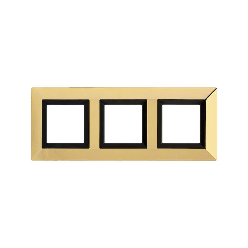 рамка 3-м 6мод. avanti метал. зол. dkc 4408856 от BTSprom.by