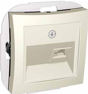  Розетка компьютерная СП Дуэт RJ45 кат.5E механизм беж. SchE WDE000283 фото в каталоге от BTSprom.by