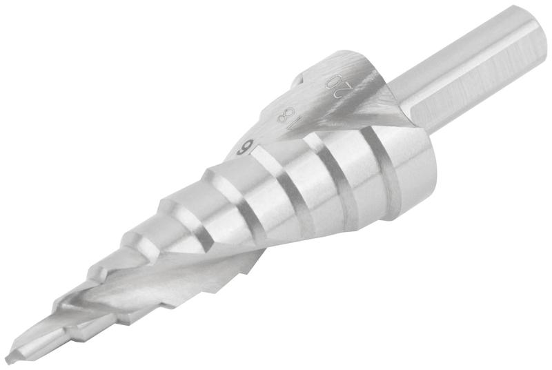  Сверло по металлу ступенчатое 4-20мм 9 ступеней спиральный профиль HSS КУРС 36366 фото в каталоге от BTSprom.by