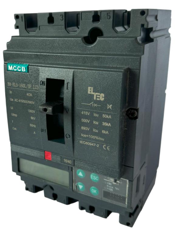  Выключатель автоматический MCCB BA-EL6-160L/3P 40А LCD (электронный Micrologic 5.0А ICU:50KA) ELTEC 1351040 фото в каталоге от BTSprom.by