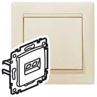 розетка компьютерная 1-м сп valena rj45 кат.5e utp на захватах механизм сл. кость iek 774130 от BTSprom.by