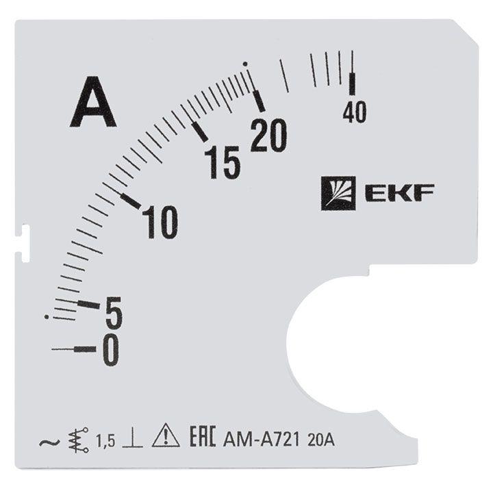 шкала сменная для a721 20/5а-1.5 proxima ekf s-a721-20 от BTSprom.by