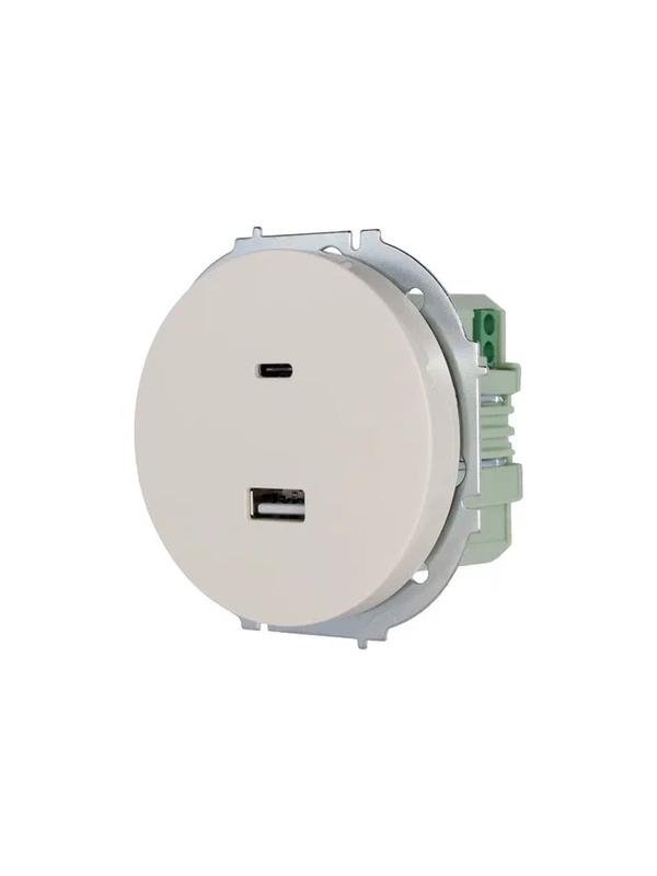  Розетка 1-м СП OSEN TC+ USB разъем механизм сл. кость LEZARD 743-9088-192TC фото в каталоге от BTSprom.by