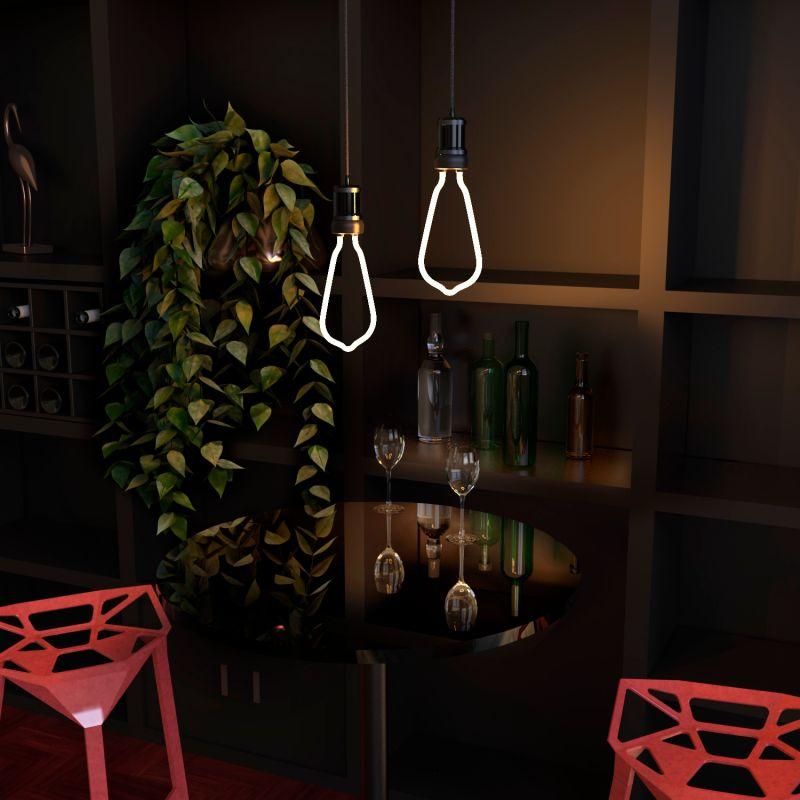 Лампа светодиодная филаментная Black Filament 4Вт ST64 матовая 2700К тепл. бел. E27 330лм GAUSS 1005802104 фото в каталоге от BTSprom.by