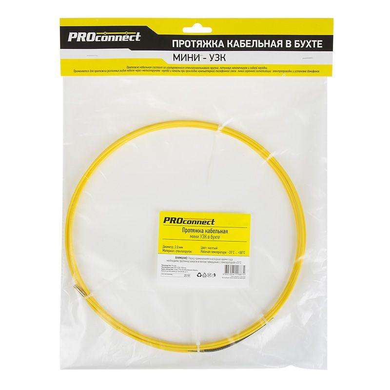  Протяжка кабельная (мини УЗК в бухте) 5м стеклопруток d3мм PROCONNECT 47-1005-6 фото в каталоге от BTSprom.by