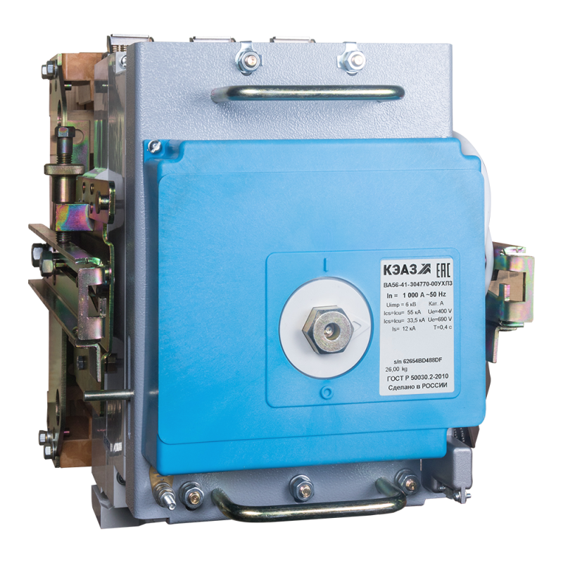 выключатель автоматический 2п 1000а 100ка ва56-41-804770 1000а 440dc нр230ac/220dc пэ230ac ухл3 кэаз 293731 от BTSprom.by