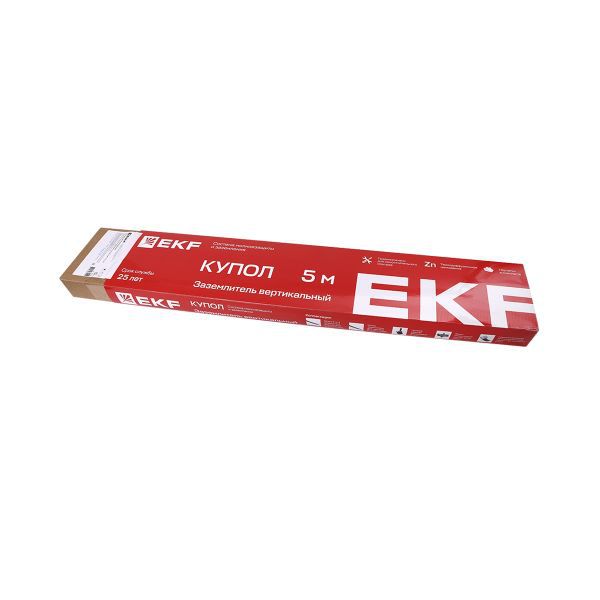 заземлитель вертикальный безмуфтовый 5м (5х1000мм) tdz ekf gc-28500 от BTSprom.by
