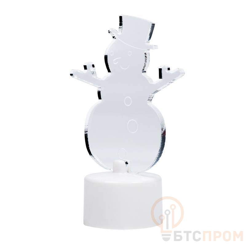  Фигура светодиодная "Снеговик в шляпе" 10см 1LED RGB 0.1Вт 4.5В IP20 на подставке элементы питания 3хAG13(LR44) (в компл.) Neon-Night 501-043 фото в каталоге от BTSprom.by