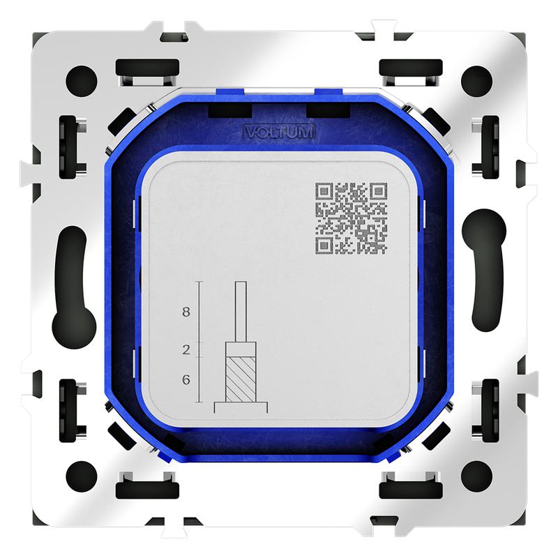  Розетка телевизионная оконечная TV + SAT 2-м СП S70 механизм титан Voltum VLS060406 фото в каталоге от BTSprom.by